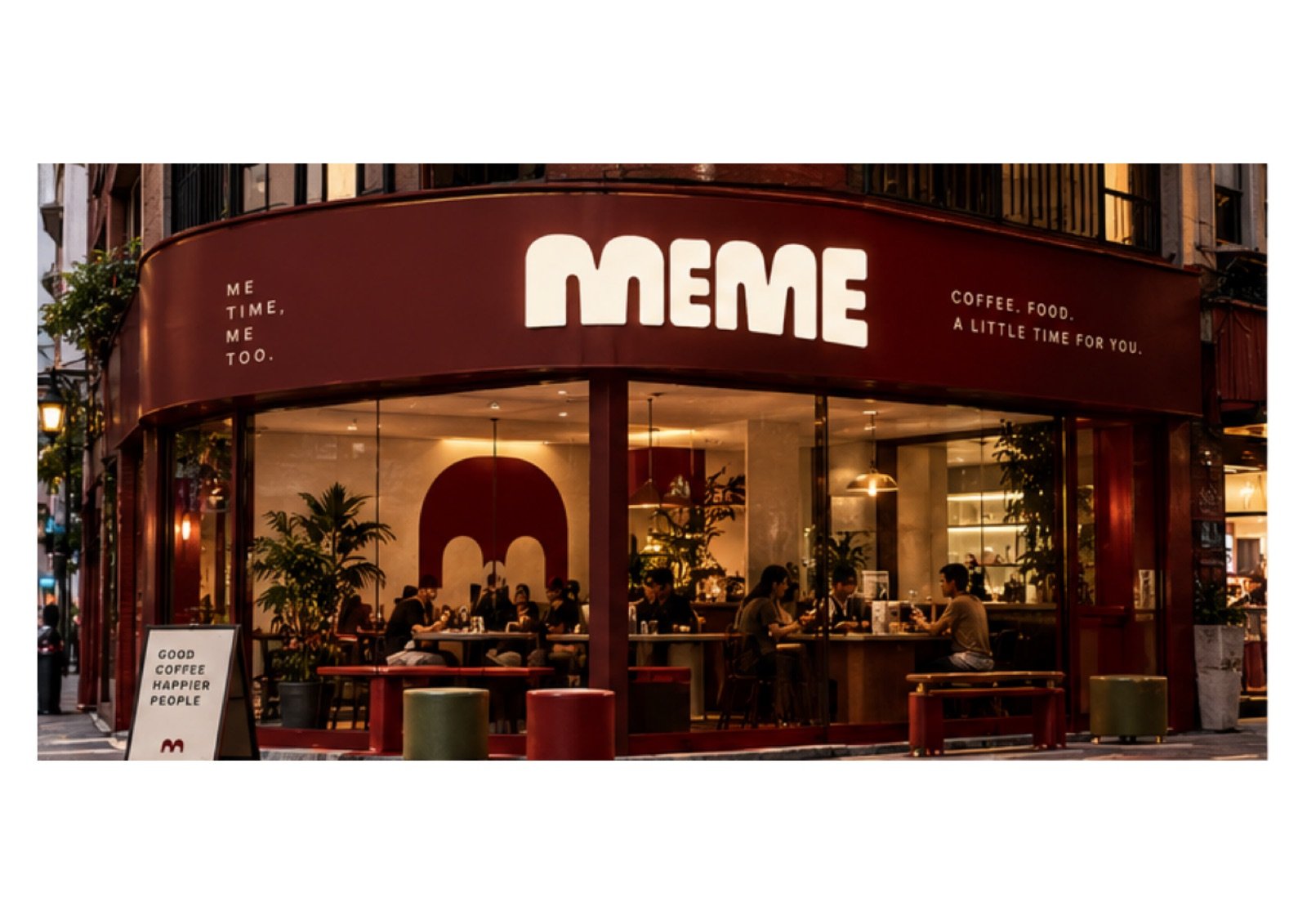 MEME café — storefront